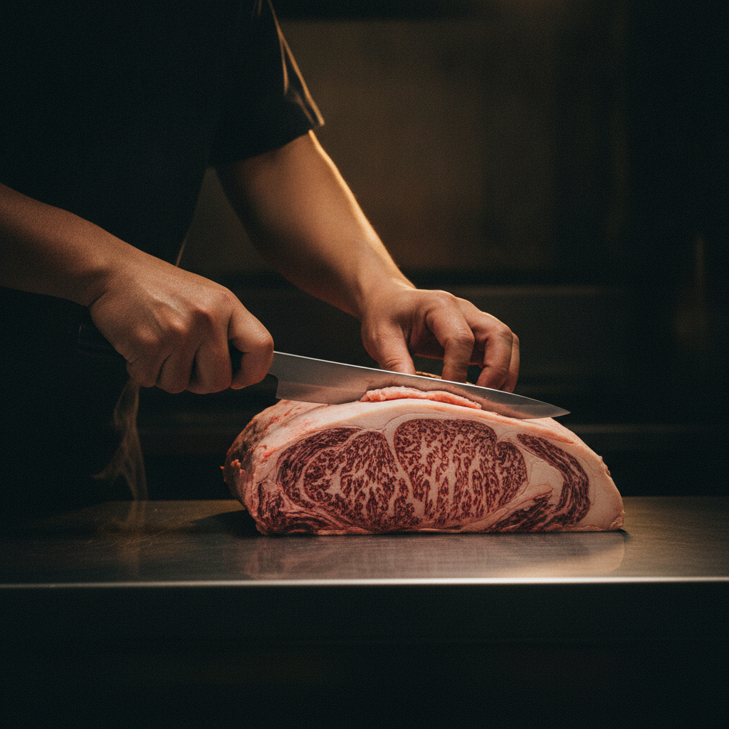 倉薗牛の精肉・カット